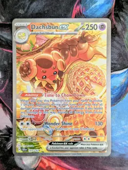 Dachsbun Ex 169/142 - Stellar Crown Pokemon TCG Special Illustration Rare NM - Image 1