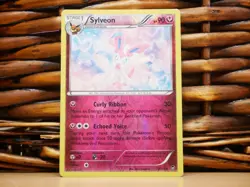 Pokemon SYLVEON 72/111 REVERSE HOLO RARE | HP Heavy Play | Furious Fists | 2014 - Image 1