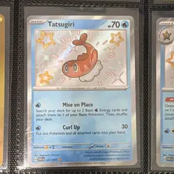 The Pokemon Company Tatsugiri 127/091 SV: Paldean Fates Holo Shiny Rare English - Image 1