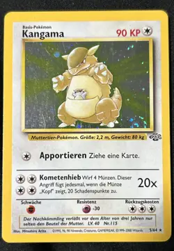 POKEMON TCG Kangaskhan KANGAMA GERMAN Jungle 5/64 Holo 1999-2000 WIZARDS - Image 1