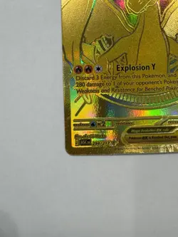 2026 Pokemon Ascended Heroes Gold Mega Charizard Y EX Mega Hyper Rare 294/217 - Image 5