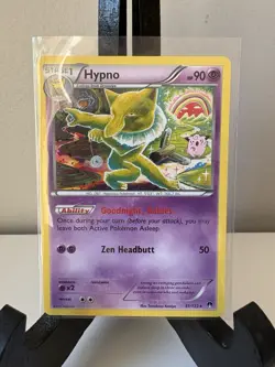 Hypno 51/122 Rare XY - BREAKpoint Tomokazu Komiya LP Pokemon TCG 2016 - Image 1