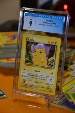 Pokemon TCG CGC 9 Pikachu - 58/102 Base Set Unlimited - Image 1