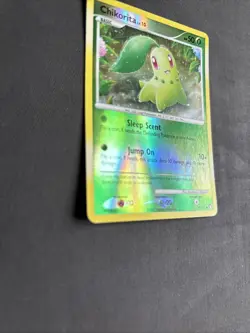 Pokemon TCG Chikorita Mysterious Treasures 77/123 Reverse Holo Common - LP/NM - Image 2