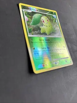 Pokemon TCG Chikorita Mysterious Treasures 77/123 Reverse Holo Common - LP/NM - Image 4