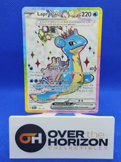 2024 Pokemon LAPRAS EX 158/142 Stellar Crown SCR EN Ultra Rare Holo English NM - Image 1