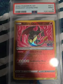 PSA 9 - 2022 POKEMON Pokemon Go Radiant Charizard #011 - Image 1
