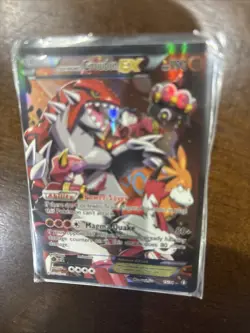 Team Magma's Groudon EX 15/34 Ultra Rare Full Art Holo Pokemon Double Crisis MNT - Image 1
