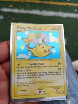Flying Pikachu Rising Rivals 113/111 Holo Secret Rare Pokemon TCG Basic 40 HP MP - Image 1