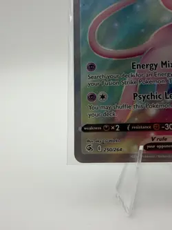 NEAR MINT Pokemon TCG Mew V Fusion Strike 250/264 Ultra Rare Full Art Holo - Image 4