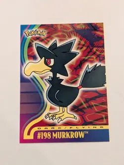 2001 Topps Pokemon TV Animation Edition - Johto Series 1 Murkrow #198 0wq1 - Image 1