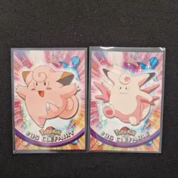 POKeMON TCG- Clefairy & Clefable. #35 & 36. TOPPS. TVAnimationEdition - LP-NM - Image 1