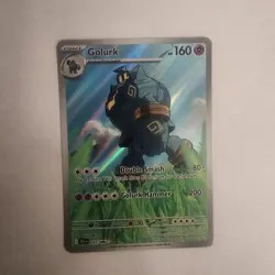 Golurk 123/086 NM – Illustration Rare Holo – 2025 Pokemon TCG S&V Black Bolt - Image 1