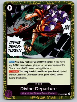 Divine Departure OP13-076 Rare Carrying On His Will One Piece Near Mint - Image 1