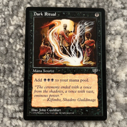 Dark Ritual MTG Mirage Magic The Gathering Common Light Play LP - Image 1