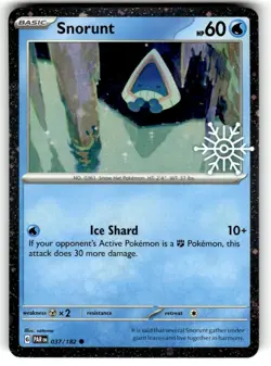 Pokemon TCG Cards Snorunt 037/182 Snowflake Stamped Promo Cosmos Holo NM-M - Image 1