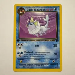 Dark Vaporeon 45/82 1st Edition Team Rocket NM Non Holo Pokemon Card TCG - Image 1