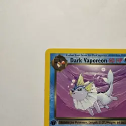 Dark Vaporeon 45/82 1st Edition Team Rocket NM Non Holo Pokemon Card TCG - Image 3