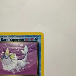 Dark Vaporeon 45/82 1st Edition Team Rocket NM Non Holo Pokemon Card TCG - Image 4