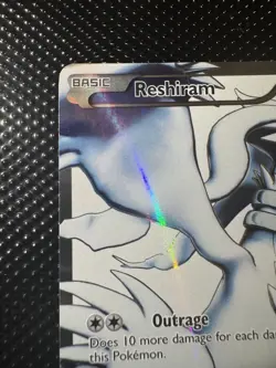 Reshiram 113/114 Full Art Ultra Rare Pokemon Black And White NM English - Image 2