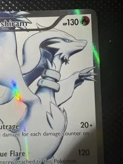 Reshiram 113/114 Full Art Ultra Rare Pokemon Black And White NM English - Image 3