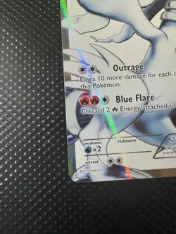 Reshiram 113/114 Full Art Ultra Rare Pokemon Black And White NM English - Image 5