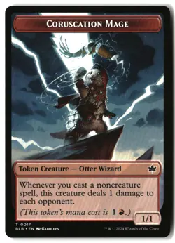 MTG Coruscation Mage Token [BLB - 17] NM 7-16 - Image 1