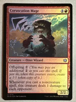 MTG / Coruscation Mage / BLB / #131 / FOIL / Uncommon / NM *w/ FOIL Token - Image 1