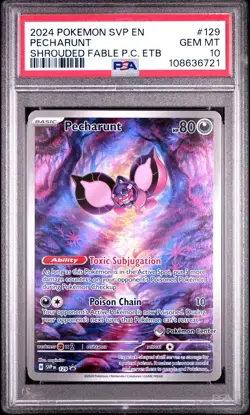 PSA GEM MINT 10 - Pecharunt - 129 (Pokemon Center Exclusive) SV: Promo - Image 1