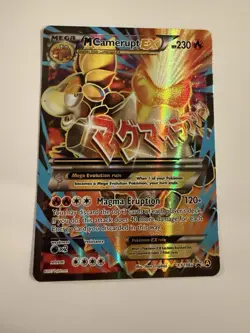 Pokemon M Camerupt EX 230 HP Magma Eruption Alternate Art Holo XY198A - Image 1