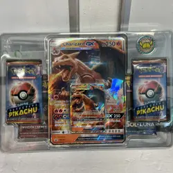 Pokemon Detective Pikachu Charizard GX Special Case File Factory RARE SPANISH - Image 1