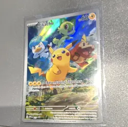 The Pokemon Company Pikachu 027/SV-P Scarlet & Violet Promo Holo 60HP English - Image 1