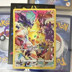 Pokemon Pikachu 160/159 Secret Rare Full Art Holo SWSH Crown Zenith Card - Image 1