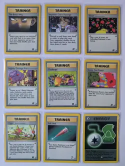 Vintage Pokemon Team Rocket Trainer Lot WOTC Potion Energy Imposter Oak - Image 1