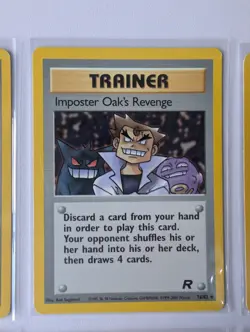 Vintage Pokemon Team Rocket Trainer Lot WOTC Potion Energy Imposter Oak - Image 3