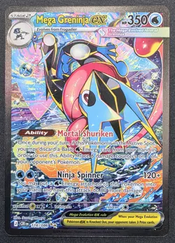 Pokemon: ME4 CRI Chaos Rising Mega Greninja EX 116/086 SIR - NM Pack Fresh - Image 1