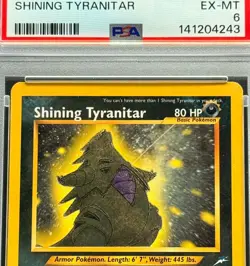 2002 Pokemon Neo Destiny #113 Shining Tyranitar Holo PSA 6 Fresh Grade - Image 3