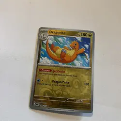 Dragonite 149/165 Rare 151 Pokemon Reverse Holo Near Mint - Image 1