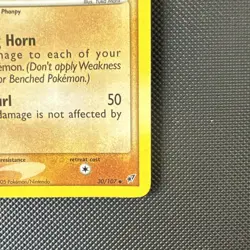 2005 Pokemon EX Deoxys 30/107 Donphan Reverse Holo LP Rare Vintage Card STAMPED - Image 4