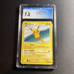 2009 Pokemon Pikachu Promo POP SERIES 9 15/17 CGC 7.5 NM+ - Image 1