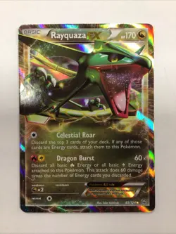 Pokemon TCG Rayquaza EX Full Art Ultra Rare 85/124 - Image 1