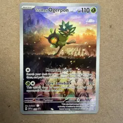 Full Art Teal Mask Ogerpon 123 Black Star Promo Pokemon SVP EN - SV LP/NM 2024 - Image 2