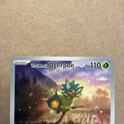 Full Art Teal Mask Ogerpon 123 Black Star Promo Pokemon SVP EN - SV LP/NM 2024 - Image 3