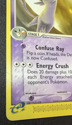 Pokemon TCG Espeon 16/100 Sandstorm Rare English 2003 80 HP - Image 3
