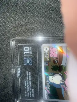 Chansey TAG 10 113/101 Mask of Change Art Rare Holo Japanese Pokemon TCG - Image 2