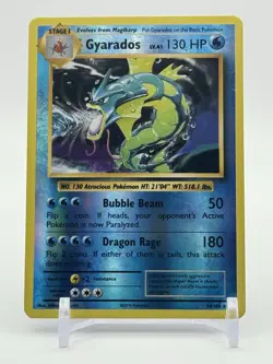 2016 Pokemon XY Evolutions Gyarados Reverse Holo 34/108 #34 NM - Image 1