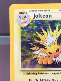 Pokemon TCG Jolteon 4/64 Jungle Set Unlimited Holo Rare WOTC VTG 1999 MP - Image 2