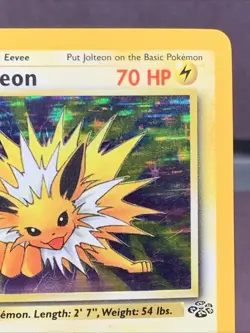 Pokemon TCG Jolteon 4/64 Jungle Set Unlimited Holo Rare WOTC VTG 1999 MP - Image 3