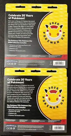 Rare Pokemon Day 2026 Collection Box- Sealed Pikachu Promo +6 TCG Booster Packs! - Image 3