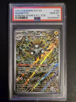 2024 Pokemon Surging Sparks PC ETB Magneton Promo 159 PSA 10 GEM MT - Image 1
